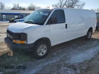 ✅ 2014 Chevrolet Express Cargo • VIN: 1GCWGGFA9E1105801 • Lot: 45789185. Listed on Copart with 117,119 mi. Free auction sales archive from the USA and detailed vehicle history report at DreamBid. Image 1.