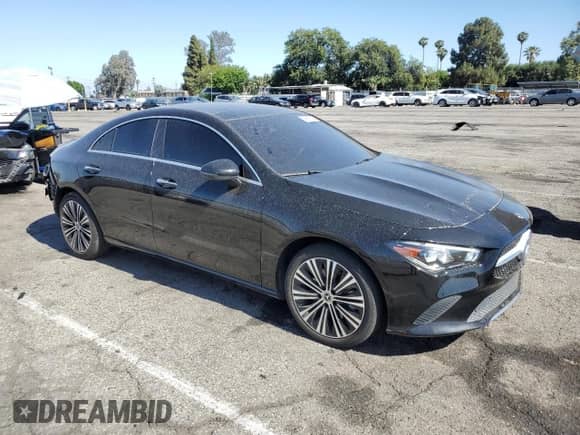 2023 Mercedes-Benz CLA 250 with VIN W1K5J4GB8PN417516, listed as a Copart auction lot 58950575 with 30,912 mi miles and Salvage title. Bid and sale history available at DreamBid. Image 4.