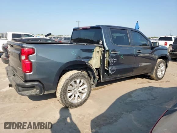 ✅ 2020 Chevrolet Silverado 1500 Custom • VIN: 3GCPWBEF5LG150806 • Lot: 67954945. Listed on Copart with 101,167 mi. Free auction sales archive from the USA and detailed vehicle history report at DreamBid. Image 3.
