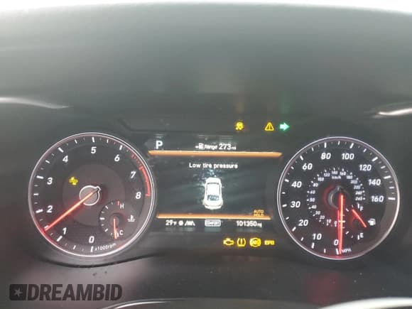 ✅ 2019 Genesis G70 Advanced • VIN: KMTG34LA4KU016698 • Lot: 44620145. Listed on Copart with 101,350 mi. Free auction sales archive from the USA and detailed vehicle history report at DreamBid. Image 9.