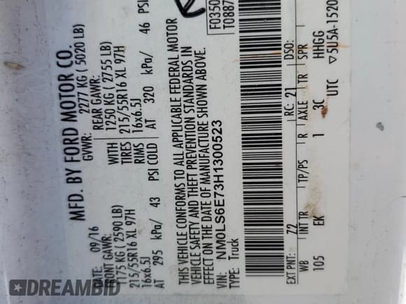 ✅ 2017 Ford Transit Connect XL • VIN: NM0LS6E73H1300523 • Lot: 42853835. Wystawiony na Copart z przebiegiem Nie podano. Bezpłatny archiwum sprzedaży aukcyjnych z USA i szczegółowy raport historii pojazdu na DreamBid. Zdjęcie 13.