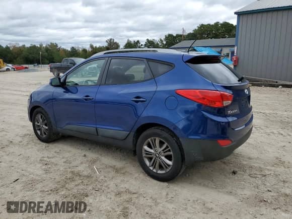 2014 Hyundai Tucson Limited with VIN KM8JU3AGXEU799903, listed as a Copart auction lot 90336815 with 82,303 mi miles and Salvage title. Bid and sale history available at DreamBid. Image 2.