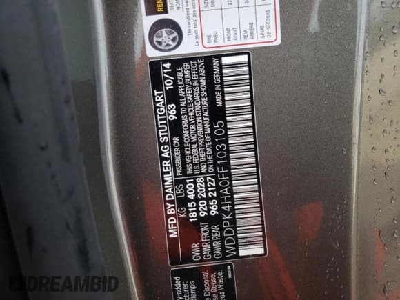 ✅ 2015 Mercedes-Benz SLK 250 • VIN: WDDPK4HA0FF103105 • Лот: 70014972. Опубликован ранее на Copart с пробегом 27 058 миль. Бесплатный доступ к архиву аукционных продаж из США и подробный отчёт об истории автомобиля на DreamBid. Изображение 14.