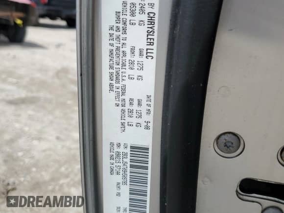 2009 Dodge Challenger R/T z VIN 2B3LJ54T09H509785, wystawiony jako Copart lot #66472714 z przebiegiem 86 756 mil mil oraz Szkoda całkowita • Salvage title. Historia ofert i sprzedaży dostępna na DreamBid. Obrazek 12.