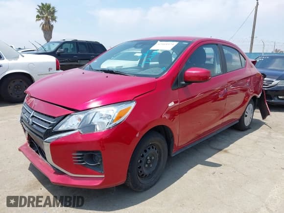 ✅ 2023 Mitsubishi Mirage ES • VIN: ML32FUFJ1PHF06114 • Лот: 42164974. Опубликован ранее на IAAI с пробегом 25 281 миль. Бесплатный доступ к архиву аукционных продаж из США и подробный отчёт об истории автомобиля на DreamBid. Изображение 2.