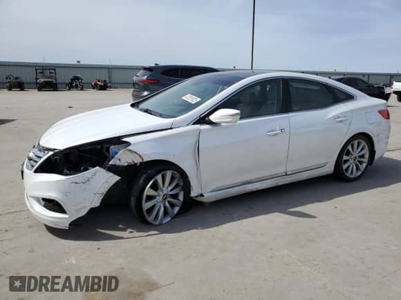 2014 Hyundai Azera Limited with VIN KMHFH4JG5EA413101, listed as a Copart auction lot 47261925 with Not provided miles and Salvage title. Bid and sale history available at DreamBid. Image 1.