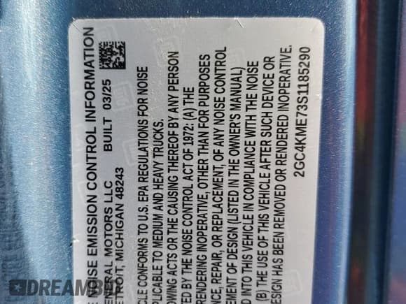 ✅ 2025 Chevrolet Silverado 2500HD Custom • VIN: 2GC4KME73S1185290 • Лот: 81719085. Опубликован ранее на Copart с пробегом 6 463 миль. Бесплатный доступ к архиву аукционных продаж из США и подробный отчёт об истории автомобиля на DreamBid. Изображение 12.