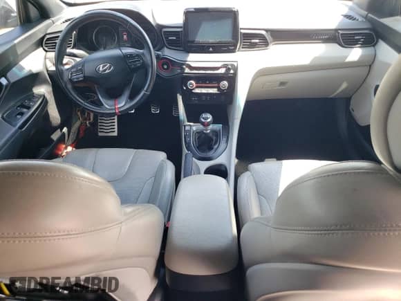 2019 Hyundai Veloster Turbo Ultimate with VIN KMHTH6AB3KU012739, listed as a Copart auction lot 66289185 with 105,928 mi miles and Salvage title. Bid and sale history available at DreamBid. Image 8.