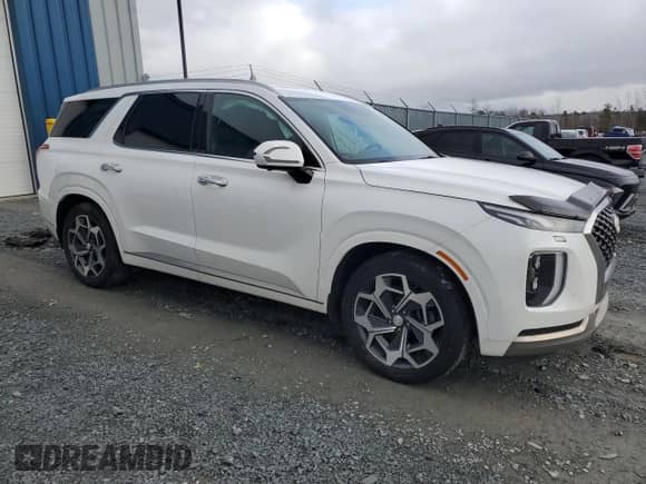 2022 Hyundai Palisade Limited with VIN KM8R5DHE7NU358918, listed as a Copart auction lot 48280055 with 62,795 mi miles and Salvage title. Bid and sale history available at DreamBid. Image 4.
