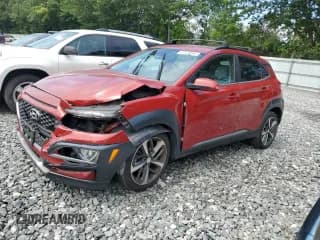 ✅ 2021 Hyundai Kona Limited • VIN: KM8K3CA59MU600733 • Лот: 67939555. Опубликован ранее на Copart с пробегом 52 499 миль. Бесплатный доступ к архиву аукционных продаж из США и подробный отчёт об истории автомобиля на DreamBid. Изображение 1.