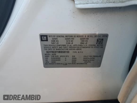 ✅ 2011 Cadillac SRX Premium Collection • VIN: 3GYFNCEY9BS508100 • Lot: 80612895. Wystawiony na Copart z przebiegiem 87 375 mil. Bezpłatny archiwum sprzedaży aukcyjnych z USA i szczegółowy raport historii pojazdu na DreamBid. Zdjęcie 13.