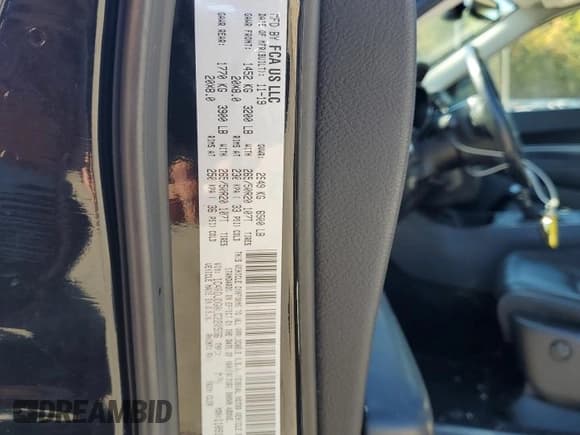 ✅ 2020 Dodge Durango GT • VIN: 1C4RDJDG0LC220556 • Lot: 85855685. Listed on Copart with 52,299 mi. Free auction sales archive from the USA and detailed vehicle history report at DreamBid. Image 14.