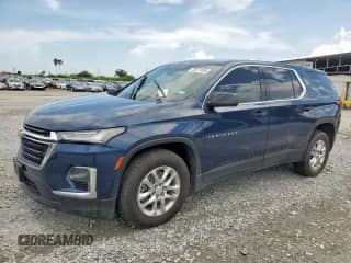 2022 Chevrolet Traverse LS with VIN 1GNERFKW4NJ104158, listed as a Copart auction lot 70577495 with Not provided miles and Salvage title. Bid and sale history available at DreamBid. Image 1.