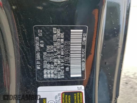 ✅ 2023 Subaru BRZ Limited • VIN: JF1ZDBE13P9701720 • Лот: 93979795. Опубликован ранее на Copart с пробегом 32 902 миль. Бесплатный доступ к архиву аукционных продаж из США и подробный отчёт об истории автомобиля на DreamBid. Изображение 13.