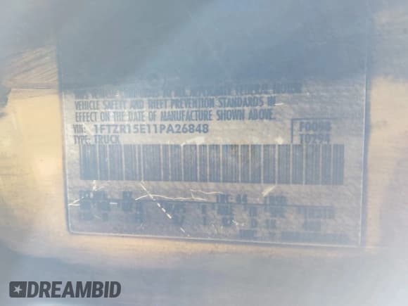 ✅ 2001 Ford Ranger XL Fleet • VIN: 1FTZR15E11PA26848 • Лот: 43817665. Опубликован ранее на IAAI с пробегом Не указан. Бесплатный доступ к архиву аукционных продаж из США и подробный отчёт об истории автомобиля на DreamBid. Изображение 9.