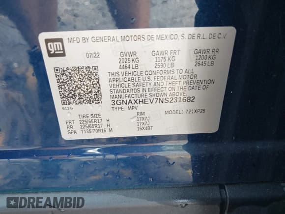 ✅ 2022 Chevrolet Equinox LS • VIN: 3GNAXHEV7NS231682 • Lot: 43210641. Wystawiony na IAAI z przebiegiem 28 656 mil. Bezpłatny archiwum sprzedaży aukcyjnych z USA i szczegółowy raport historii pojazdu na DreamBid. Zdjęcie 9.