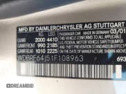 ✅ 2001 Mercedes-Benz C 230/260/280/320 • VIN: WDBRF64J51F108963 • Lot: 43254912. Wystawiony na IAAI z przebiegiem 173 399 mil. Bezpłatny archiwum sprzedaży aukcyjnych z USA i szczegółowy raport historii pojazdu na DreamBid. Zdjęcie 9.