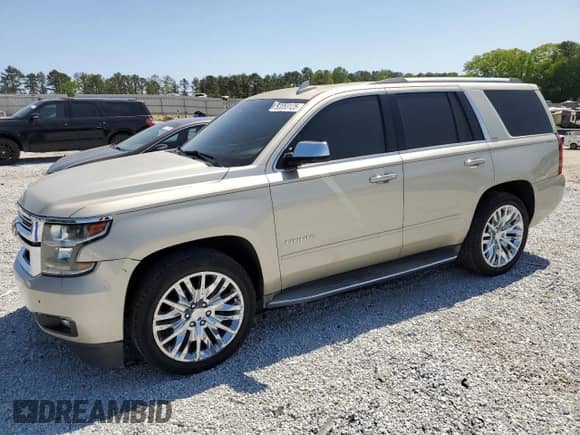 2015 Chevrolet Tahoe LTZ z VIN 1GNSCCKC5FR722956, wystawiony jako Copart lot #53353125 z przebiegiem 155 570 mil mil oraz Szkoda całkowita • Salvage title. Historia ofert i sprzedaży dostępna na DreamBid. Obrazek 1.