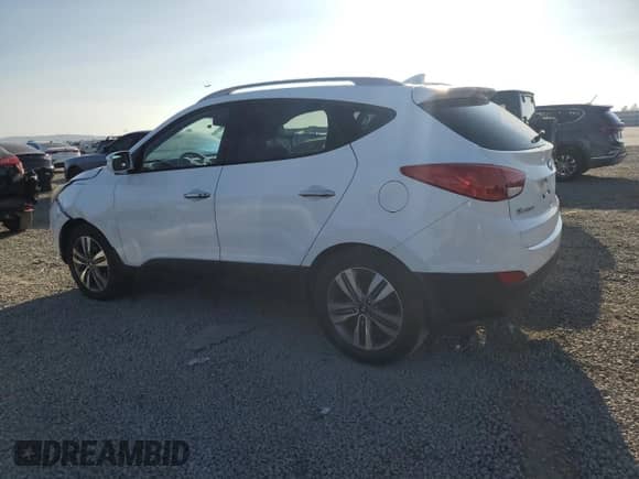2014 Hyundai Tucson SE z VIN KM8JU3AG1EU889506, wystawiony jako Copart lot #84914605 z przebiegiem 147 809 mil mil oraz Szkoda całkowita • Salvage title. Historia ofert i sprzedaży dostępna na DreamBid. Obrazek 2.