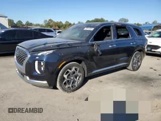 ✅ 2021 Hyundai Palisade Calligraphy • VIN: KM8R74HE2MU269217 • Лот: 73911564. Опубликован ранее на Copart с пробегом 54 685 миль. Бесплатный доступ к архиву аукционных продаж из США и подробный отчёт об истории автомобиля на DreamBid. Изображение 1.