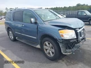 ✅ 2012 Nissan Armada SV • VIN: 5N1BA0ND4CN611735 • Lot: 40437874. Listed on IAAI with 128,752 mi. Free auction sales archive from the USA and detailed vehicle history report at DreamBid. Image 1.