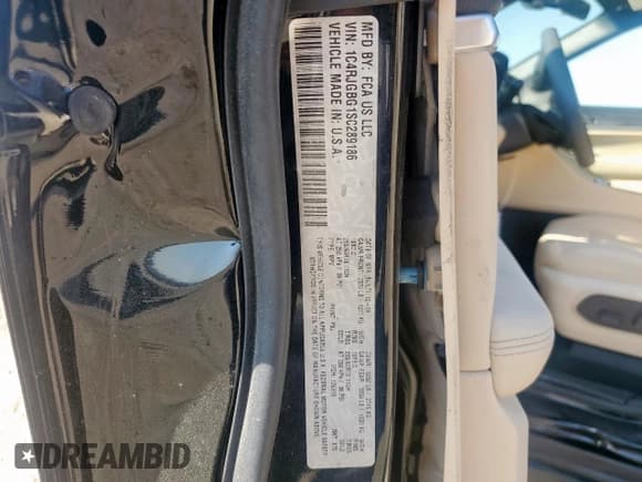 ✅ 2025 Jeep Grand Cherokee Limited • VIN: 1C4RJGBG1SC289186 • Лот: 80185855. Опубликован ранее на Copart с пробегом 1 746 миль. Бесплатный доступ к архиву аукционных продаж из США и подробный отчёт об истории автомобиля на DreamBid. Изображение 14.