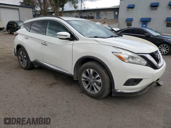 2016 Nissan Murano SV with VIN 5N1AZ2MH9GN160148, listed as a Copart auction lot 59911045 with 98,358 mi miles and Salvage title. Bid and sale history available at DreamBid. Image 4.