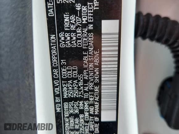 ✅ 2015 Volvo V60 T5 • VIN: YV4612HK4F1001189 • Лот: 65160625. Опубликован ранее на Copart с пробегом 195 495 миль. Бесплатный доступ к архиву аукционных продаж из США и подробный отчёт об истории автомобиля на DreamBid. Изображение 13.