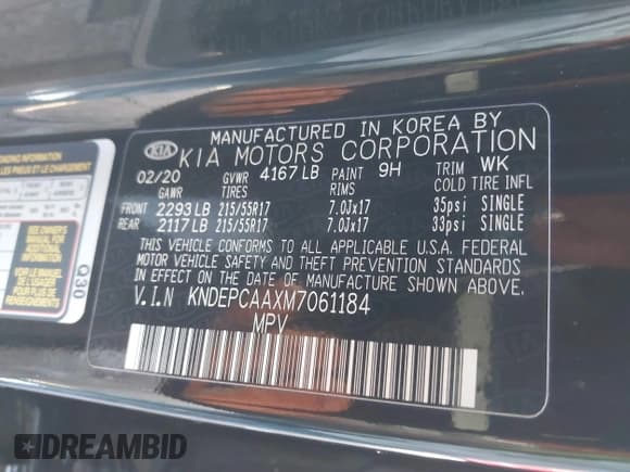 ✅ 2021 Kia Seltos LX • VIN: KNDEPCAAXM7061184 • Lot: 42618219. Listed on IAAI with 71,435 mi. Free auction sales archive from the USA and detailed vehicle history report at DreamBid. Image 9.