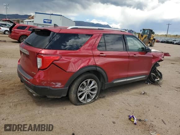 2022 Ford Explorer Limited z VIN 1FMSK8FH9NGB38631, wystawiony jako Copart lot #69297055 z przebiegiem 53 622 mil mil oraz Szkoda całkowita • Salvage title. Historia ofert i sprzedaży dostępna na DreamBid. Obrazek 3.