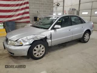 ✅ 2001 Audi A4 • VIN: WAUAC68D91A145228 • Lot: 50294475. Listed on Copart with 117,859 mi. Free auction sales archive from the USA and detailed vehicle history report at DreamBid. Image 1.