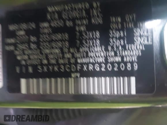 ✅ 2024 Kia Sportage EX • VIN: 5XYK3CDFXRG202089 • Lot: 43545216. Listed on IAAI with 36,792 mi. Free auction sales archive from the USA and detailed vehicle history report at DreamBid. Image 9.