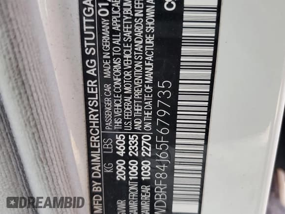 ✅ 2005 Mercedes-Benz C 320 • VIN: WDBRF84J65F679735 • Lot: 47164965. Wystawiony na Copart z przebiegiem 114 381 mil. Bezpłatny archiwum sprzedaży aukcyjnych z USA i szczegółowy raport historii pojazdu na DreamBid. Zdjęcie 14.