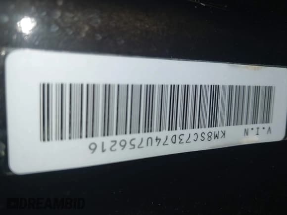 ✅ 2004 Hyundai Santa Fe GLS • VIN: KM8SC73D74U756216 • Lot: 43235322. Listed on IAAI with 119,599 mi. Free auction sales archive from the USA and detailed vehicle history report at DreamBid. Image 9.