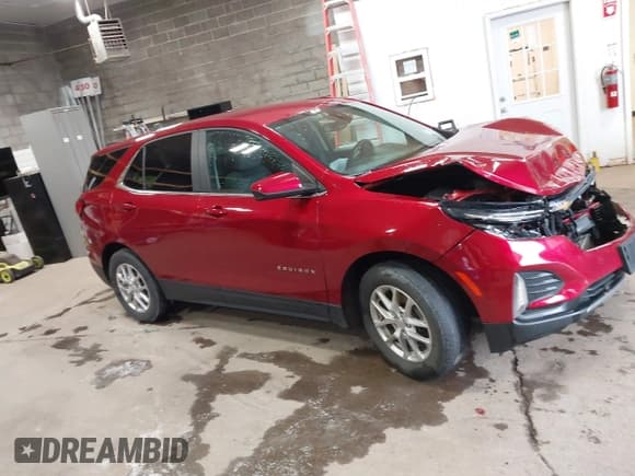 ✅ 2022 Chevrolet Equinox LT • VIN: 3GNAXUEV9NL163517 • Lot: 43570864. Listed on IAAI with 47,487 mi. Free auction sales archive from the USA and detailed vehicle history report at DreamBid. Image 13.