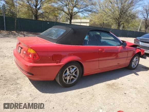 ✅ 2004 BMW 3 Series 325Ci • VIN: WBABW33464PG98408 • Lot: 53752445. Listed on Copart with 88,546 mi. Free auction sales archive from the USA and detailed vehicle history report at DreamBid. Image 3.
