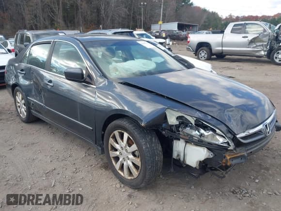 ✅ 2006 Honda Accord EX-L • VIN: 1HGCM668X6A020276 • Lot: 43699515. Listed on IAAI with 265,362 mi. Free auction sales archive from the USA and detailed vehicle history report at DreamBid. Image 1.