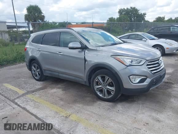 2015 Hyundai Santa Fe Limited with VIN KM8SN4HF0FU099846, listed as a IAAI auction lot 42921531 with 135,451 mi miles and . Bid and sale history available at DreamBid. Image 1.