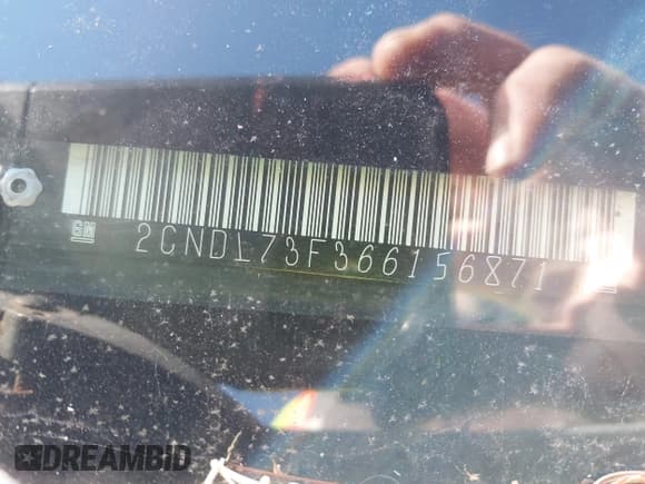 ✅ 2006 Chevrolet Equinox LT • VIN: 2CNDL73F366156871 • Lot: 41383476. Listed on IAAI with 241,929 mi. Free auction sales archive from the USA and detailed vehicle history report at DreamBid. Image 9.