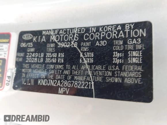 ✅ 2016 Kia Soul • VIN: KNDJN2A28G7822211 • Lot: 43600515. Wystawiony na IAAI z przebiegiem 87 090 mil. Bezpłatny archiwum sprzedaży aukcyjnych z USA i szczegółowy raport historii pojazdu na DreamBid. Zdjęcie 9.