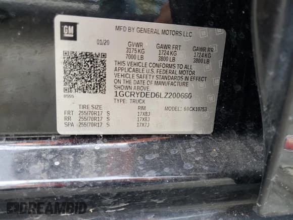 ✅ 2020 Chevrolet Silverado 1500 LT • VIN: 1GCRYDED6LZ200660 • Lot: 71088594. Wystawiony na Copart z przebiegiem 79 406 mil. Bezpłatny archiwum sprzedaży aukcyjnych z USA i szczegółowy raport historii pojazdu na DreamBid. Zdjęcie 12.