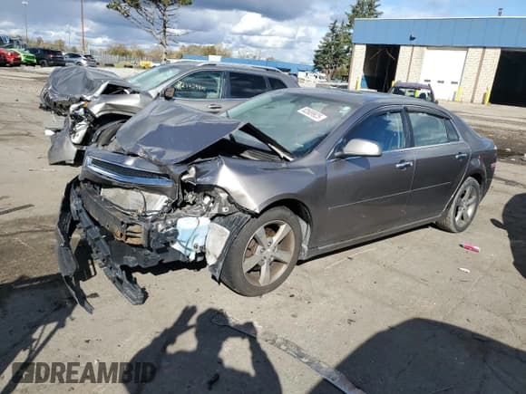 ✅ 2012 Chevrolet Malibu 1LT • VIN: 1G1ZC5E05CF225786 • Lot: 82689925. Listed on Copart with 124,176 mi. Free auction sales archive from the USA and detailed vehicle history report at DreamBid. Image 1.