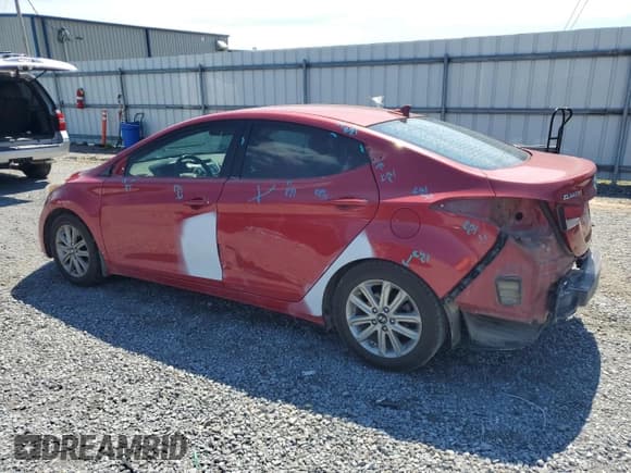 ✅ 2015 Hyundai Elantra SE • VIN: KMHDH4AE4FU320852 • Lot: 60910665. Listed on Copart with 167,060 mi. Free auction sales archive from the USA and detailed vehicle history report at DreamBid. Image 2.