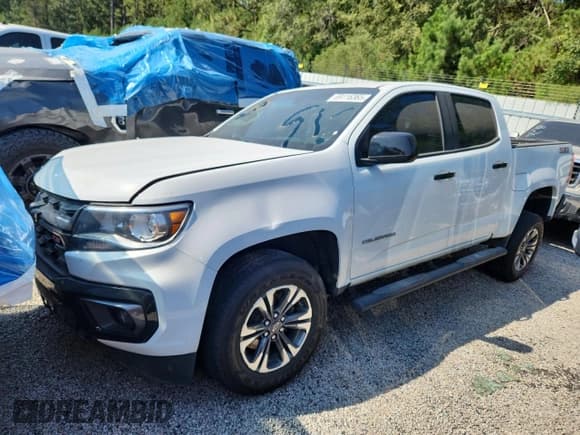 ✅ 2021 Chevrolet Colorado 4WD Z71 • VIN: 1GCGTDEN7M1233424 • Lot: 69116365. Listed on Copart with Not provided. Free auction sales archive from the USA and detailed vehicle history report at DreamBid. Image 1.