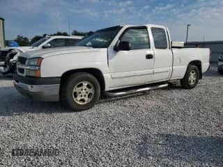2003 Chevrolet Silverado 1500 LS with VIN 2GCEC19T531249824, listed as a Copart auction lot 80340355 with 153,449 mi miles and Salvage title. Bid and sale history available at DreamBid. Image 1.