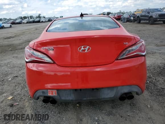 2010 Hyundai Genesis Coupe Track with VIN KMHHU6KH9AU023246, listed as a Copart auction lot 70192645 with 112,380 mi miles and Salvage title. Bid and sale history available at DreamBid. Image 6.