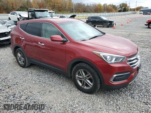 ✅ 2018 Hyundai Santa Fe 2.4L • VIN: 5XYZT3LB1JG539963 • Lot: 92216535. Listed on Copart with 119,123 mi. Free auction sales archive from the USA and detailed vehicle history report at DreamBid. Image 4.