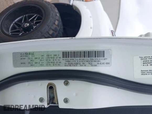 ✅ 2019 Ram 2500 Big Horn • VIN: 3C6UR5DL7KG587151 • Лот: 42086628. Опубликован ранее на IAAI с пробегом 137 868 миль. Бесплатный доступ к архиву аукционных продаж из США и подробный отчёт об истории автомобиля на DreamBid. Изображение 9.