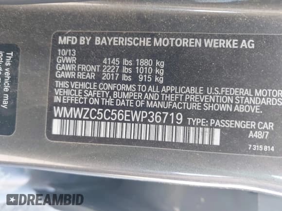 ✅ 2014 MINI Countryman S • VIN: WMWZC5C56EWP36719 • Lot: 42796859. Listed on IAAI with 133,003 mi. Free auction sales archive from the USA and detailed vehicle history report at DreamBid. Image 9.