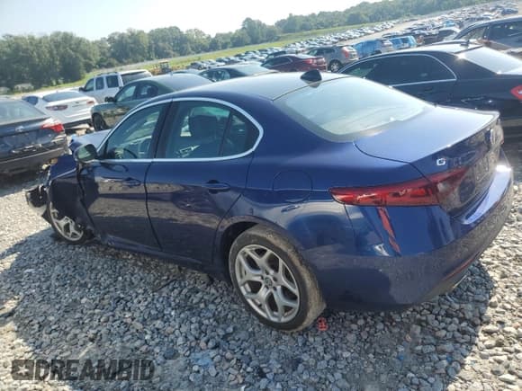 ✅ 2020 Alfa Romeo Giulia Ti • VIN: ZARFANBN2L7639172 • Lot: 69197085. Listed on Copart with Not provided. Free auction sales archive from the USA and detailed vehicle history report at DreamBid. Image 2.